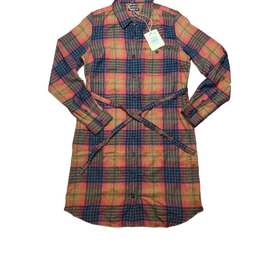 NWT Toad & Co W’s Re-Form Flannel Shirtdress
Sz S in Cedar Ombré - Picture 3 of 14